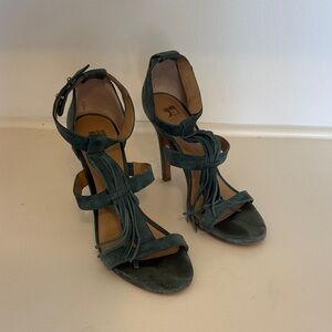 Joe's Jeans Teal Suede Heels